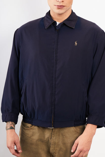 2000 Vintage Polo Ralph Lauren Navy Bi-Swing Harrington (M)