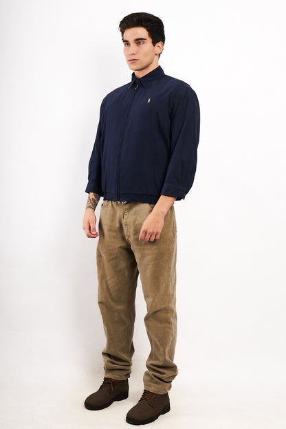 2000 Vintage Polo Ralph Lauren Navy Bi-Swing Impermeable Jacket (S)