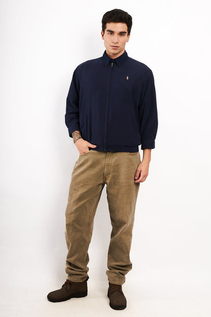 2000 Vintage Polo Ralph Lauren Navy Bi-Swing Impermeable Jacket (S)