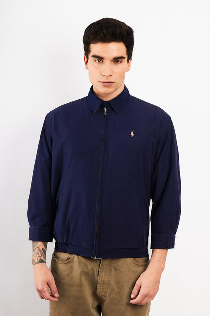 2000 Vintage Polo Ralph Lauren Navy Bi-Swing Impermeable Jacket (S)