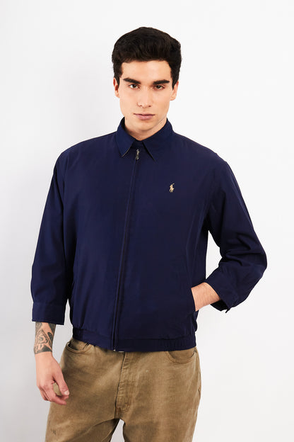 2000 Vintage Polo Ralph Lauren Navy Bi-Swing Impermeable Jacket (S)