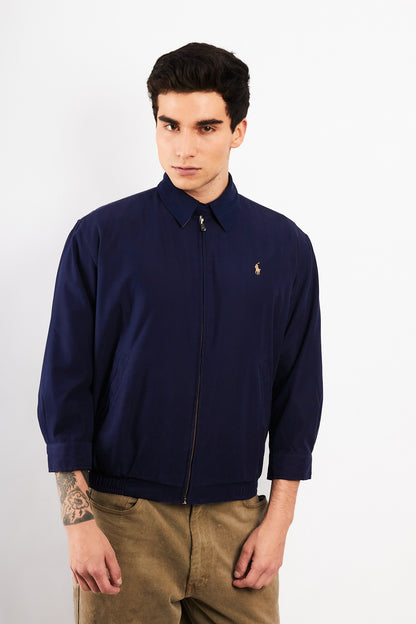 2000 Vintage Polo Ralph Lauren Navy Bi-Swing Impermeable Jacket (S)