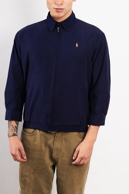 2000 Vintage Polo Ralph Lauren Navy Bi-Swing Impermeable Jacket (S)