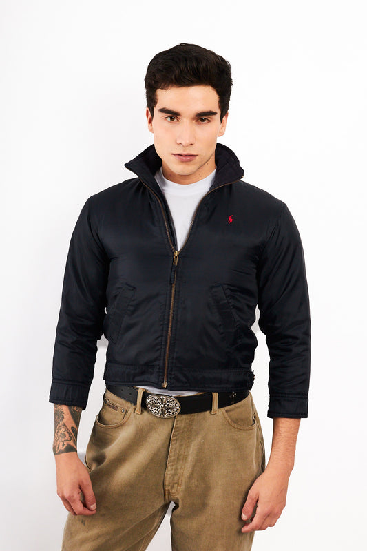 2000 Vintage Polo Ralph Lauren Navy Impermeable Jacket (12/14)