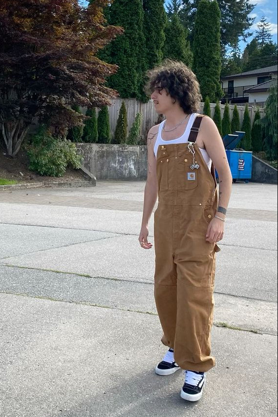 Vintage Carhartt Brown Baggy Carpenter Overall (M/L)