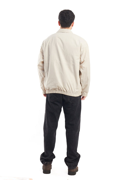 1990 Chaps Ralph Lauren Beige Harrington Jacket (L)