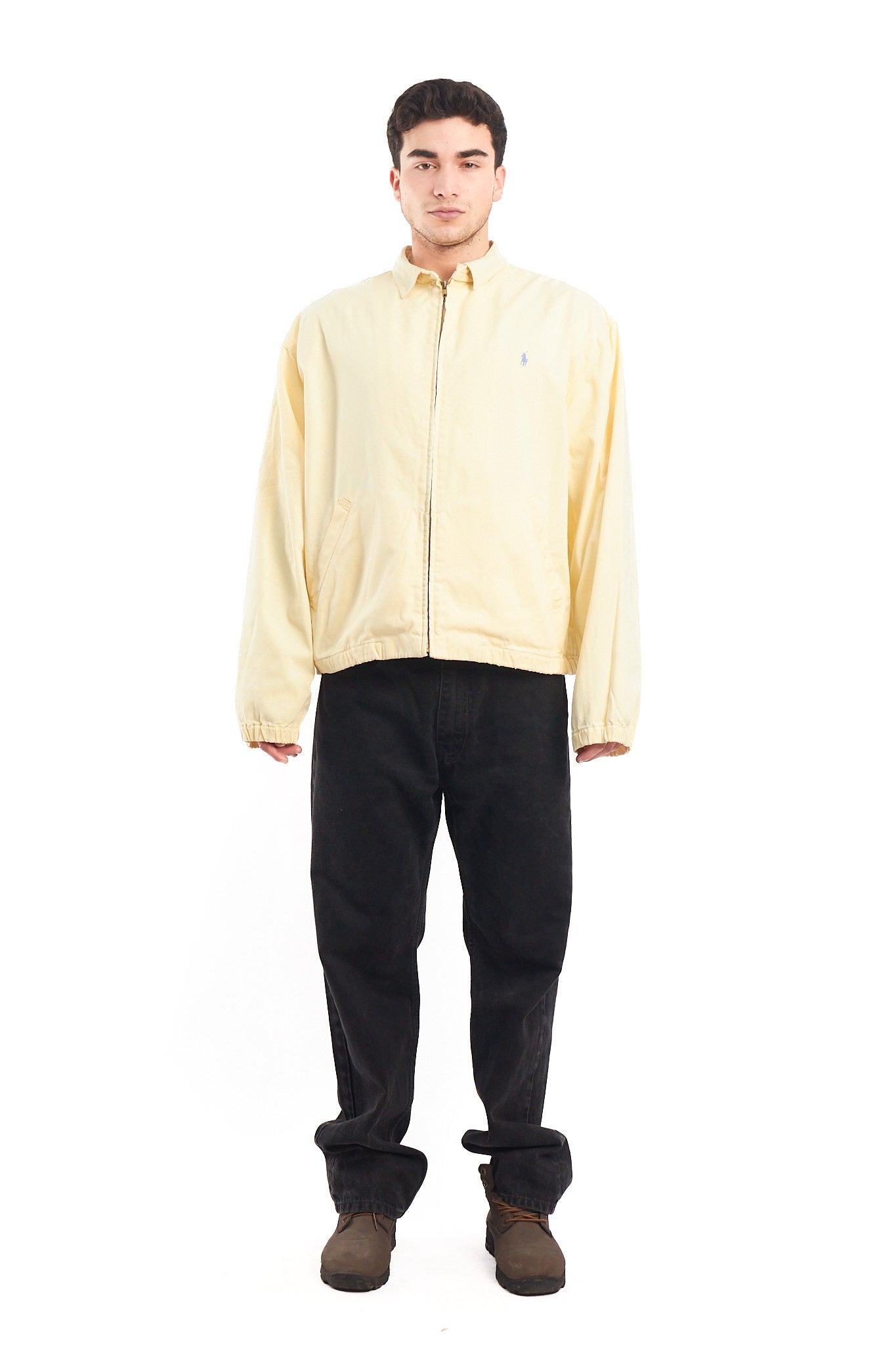 1990 Vintage Polo Ralph Lauren Lemon Harrington (L/XL)