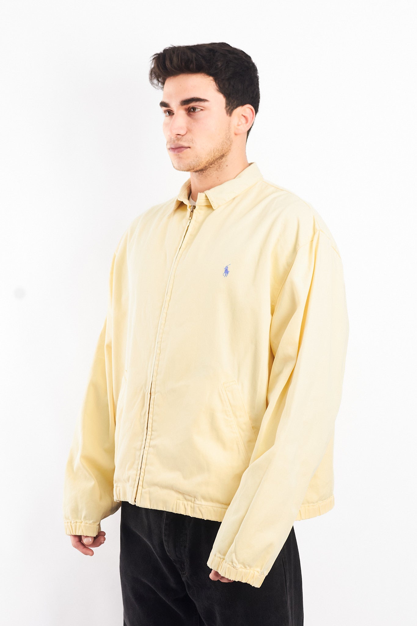 1990 Vintage Polo Ralph Lauren Lemon Harrington (L/XL)