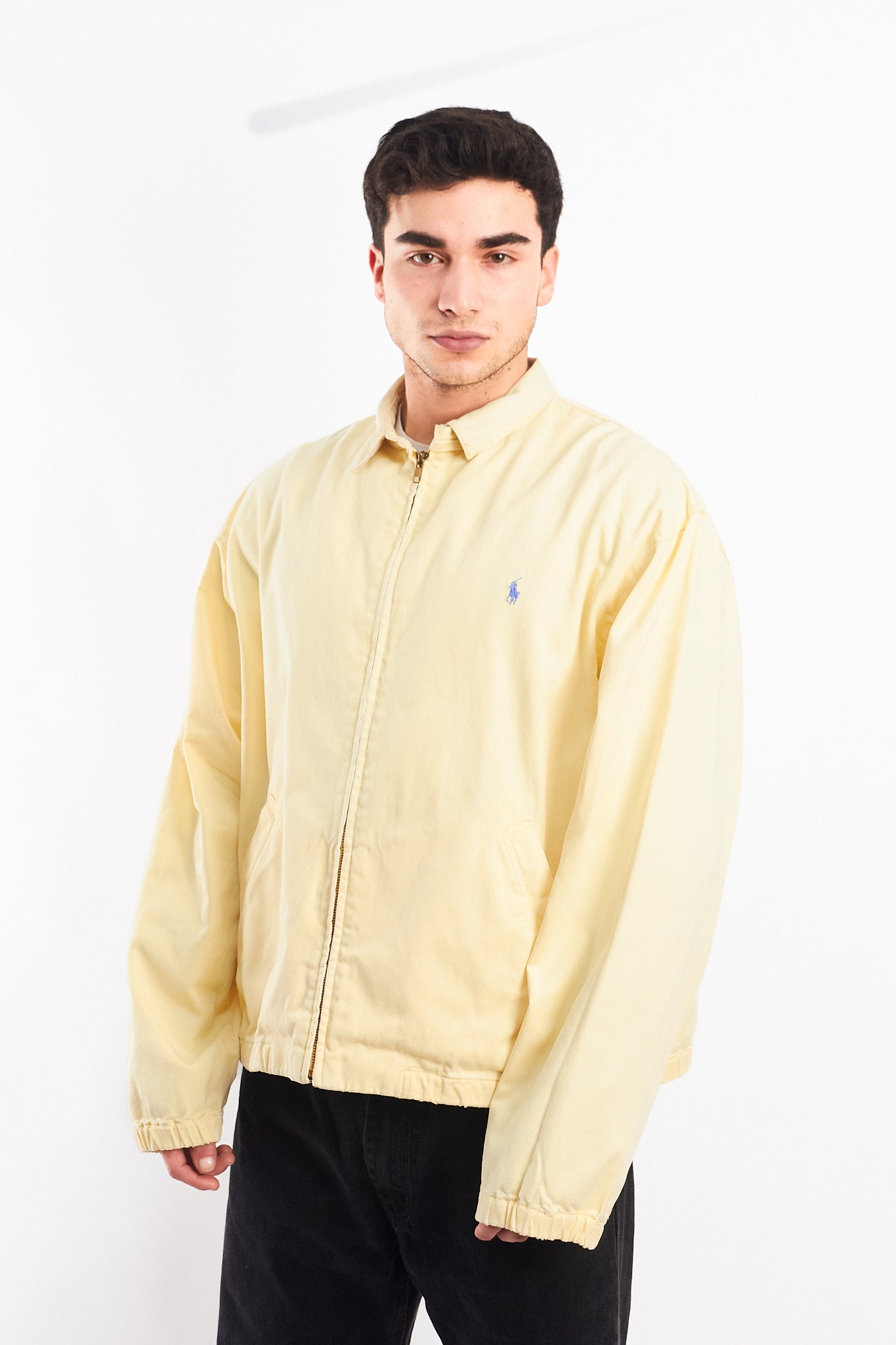 1990 Vintage Polo Ralph Lauren Lemon Harrington (L/XL)