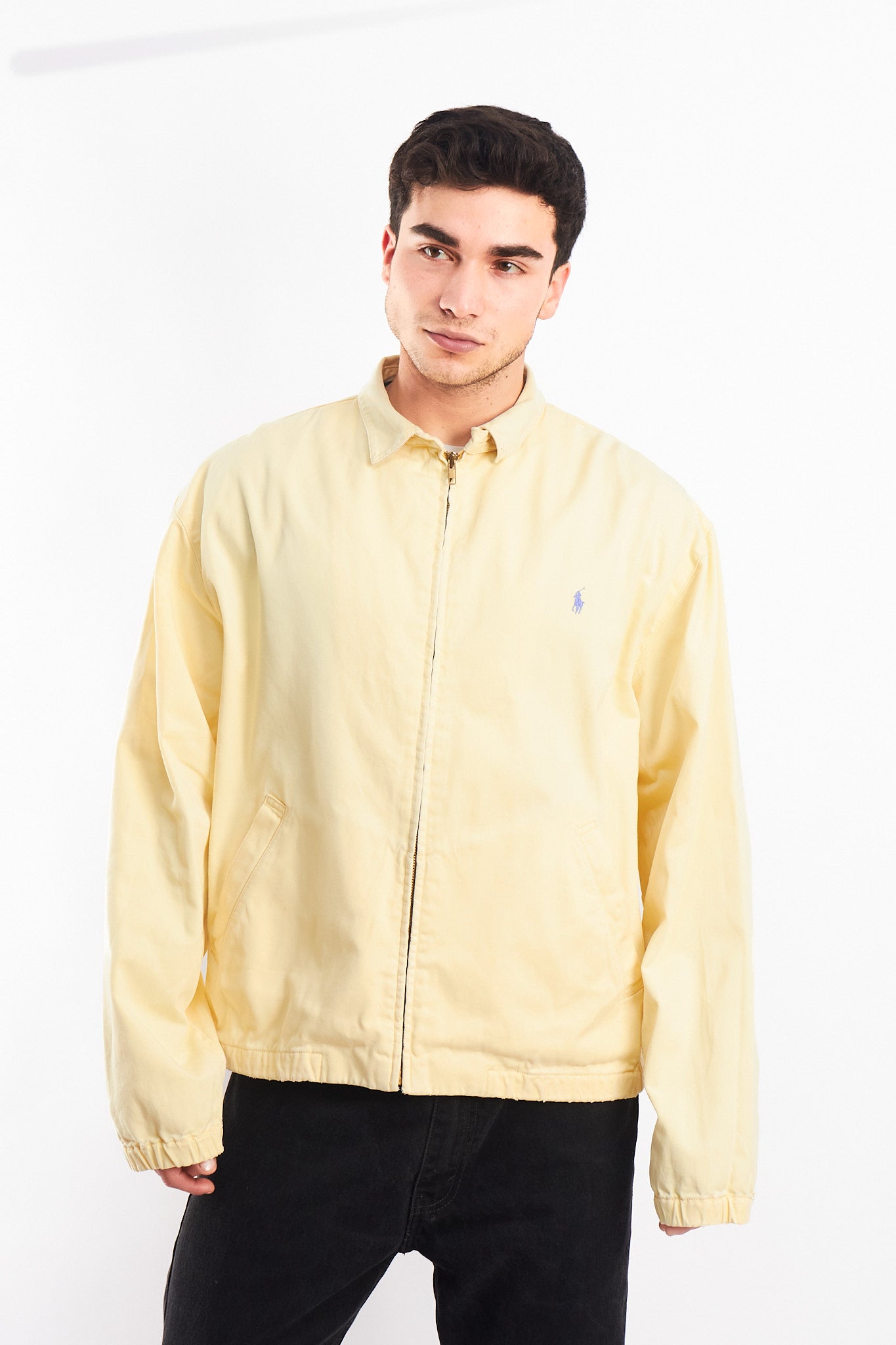 1990 Vintage Polo Ralph Lauren Lemon Harrington (L/XL)
