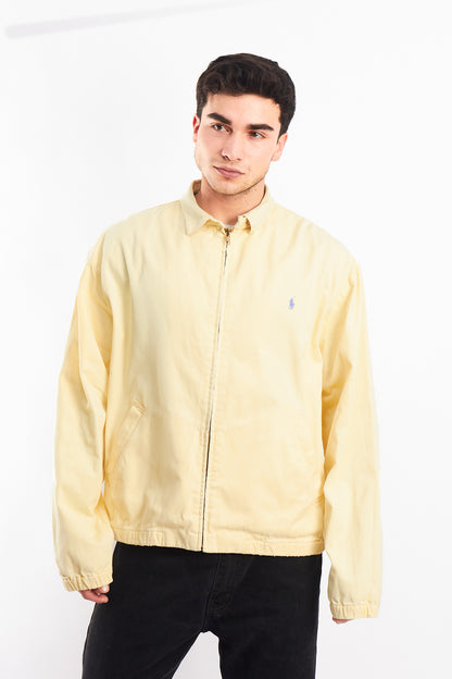 1990 Vintage Polo Ralph Lauren Lemon Harrington (L/XL)