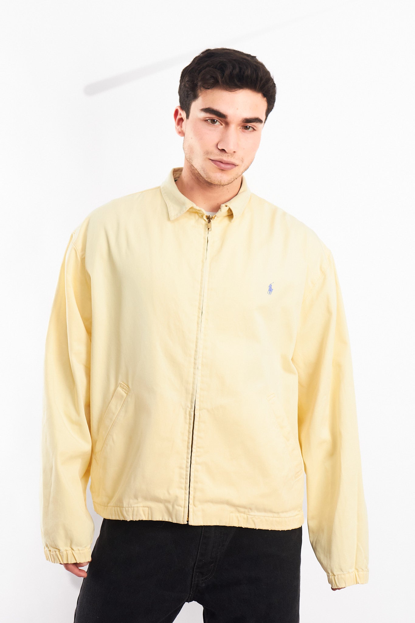 1990 Vintage Polo Ralph Lauren Lemon Harrington (L/XL)