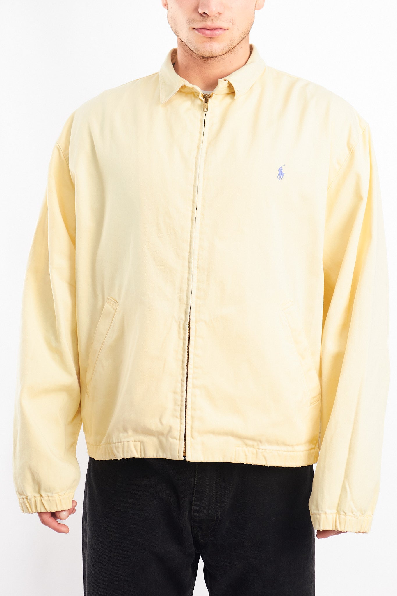 1990 Vintage Polo Ralph Lauren Lemon Harrington (L/XL)