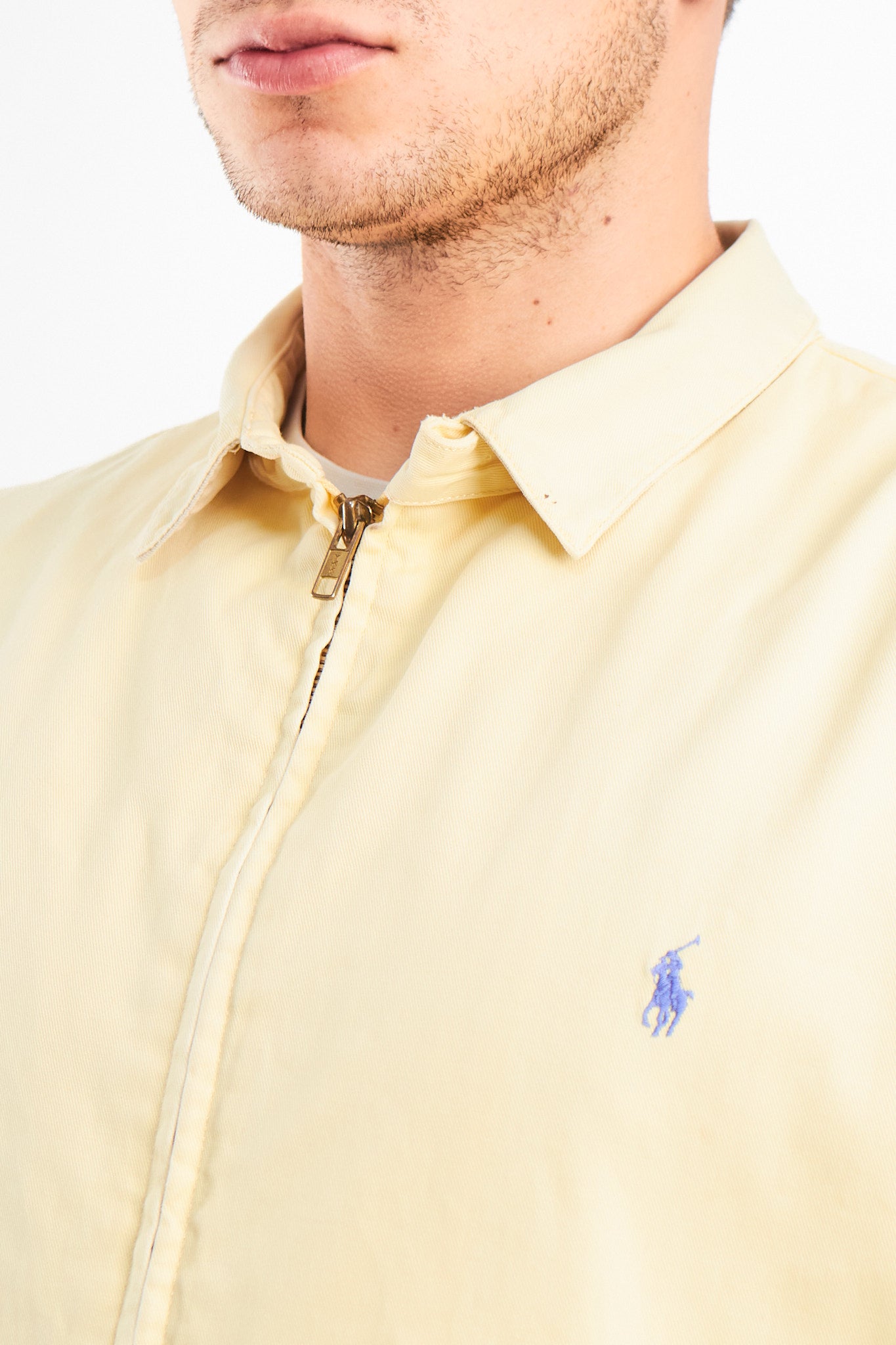 1990 Vintage Polo Ralph Lauren Lemon Harrington (L/XL)