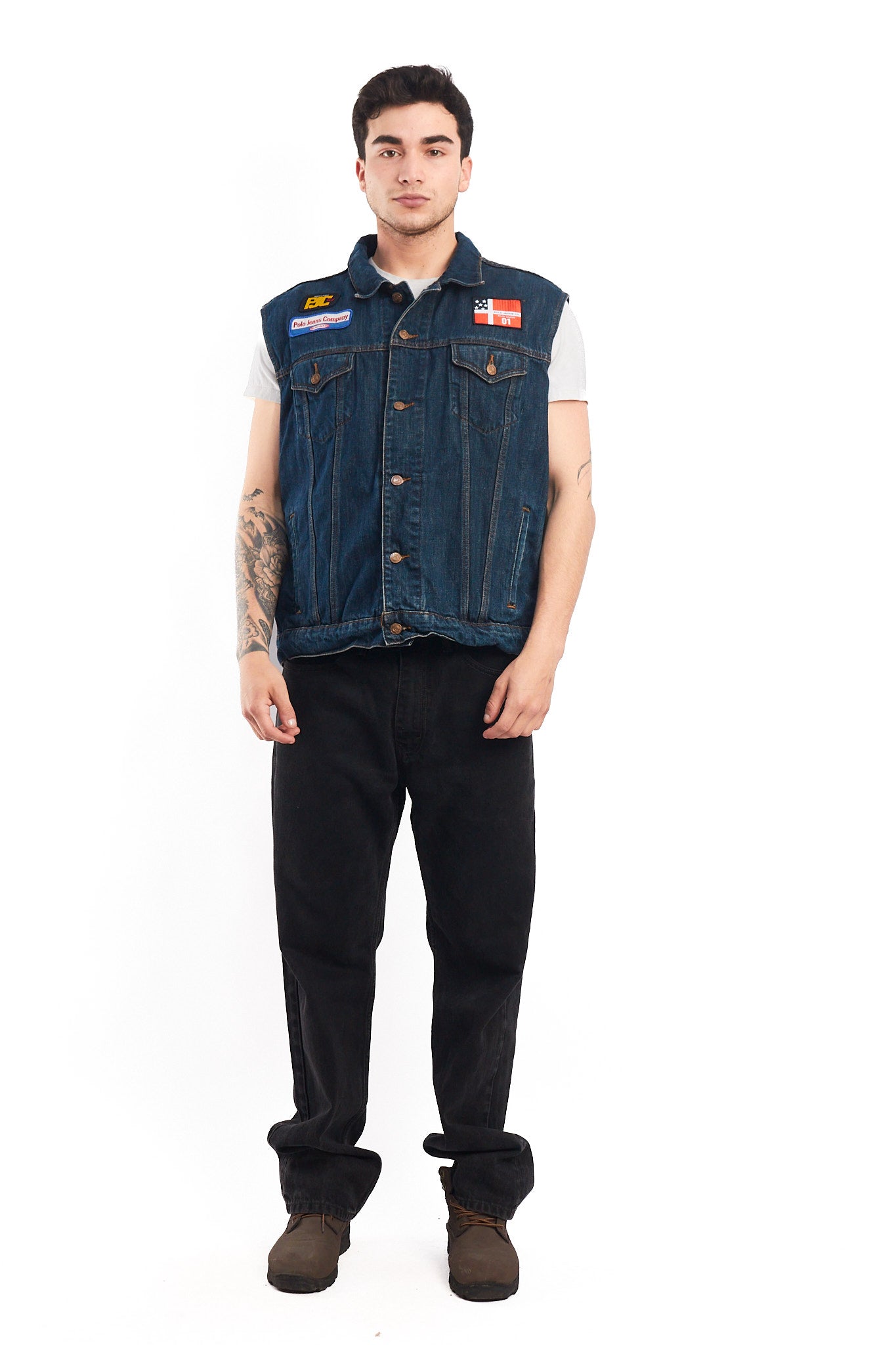 2000 Polo Jeans Company Denim Vest (L/XL)