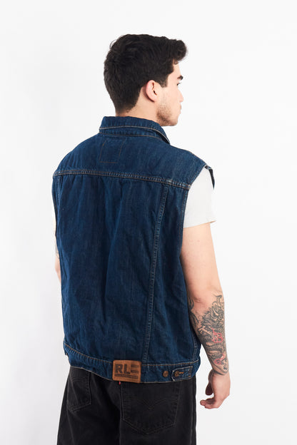 2000 Polo Jeans Company Denim Vest (L/XL)