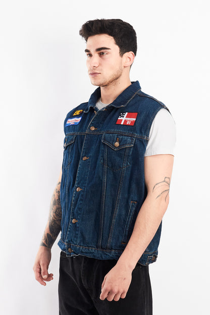 2000 Polo Jeans Company Denim Vest (L/XL)
