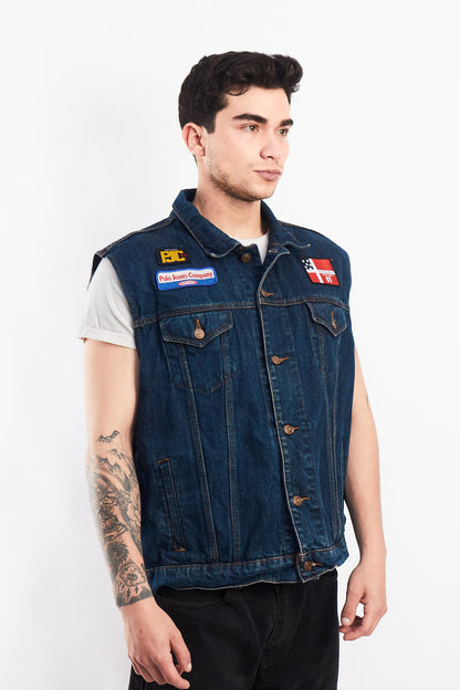 2000 Polo Jeans Company Denim Vest (L/XL)