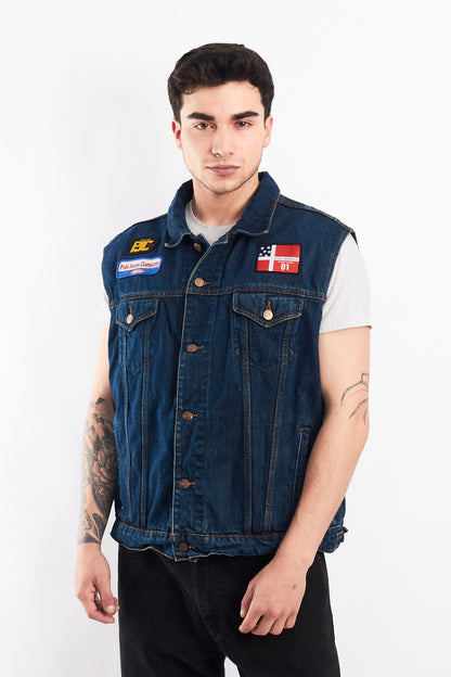 2000 Polo Jeans Company Denim Vest (L/XL)