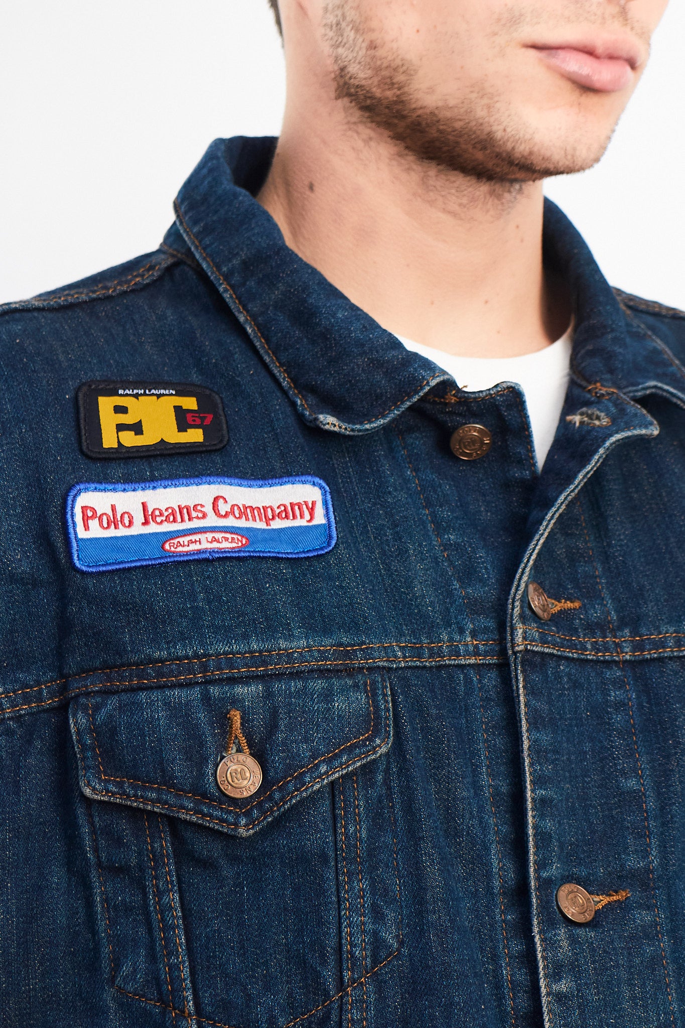 2000 Polo Jeans Company Denim Vest (L/XL)