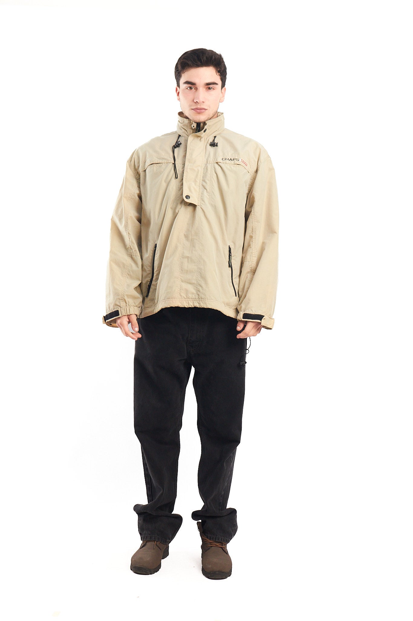 1990 Chaps Ralph Lauren Beige Quarter Zip (M/L)