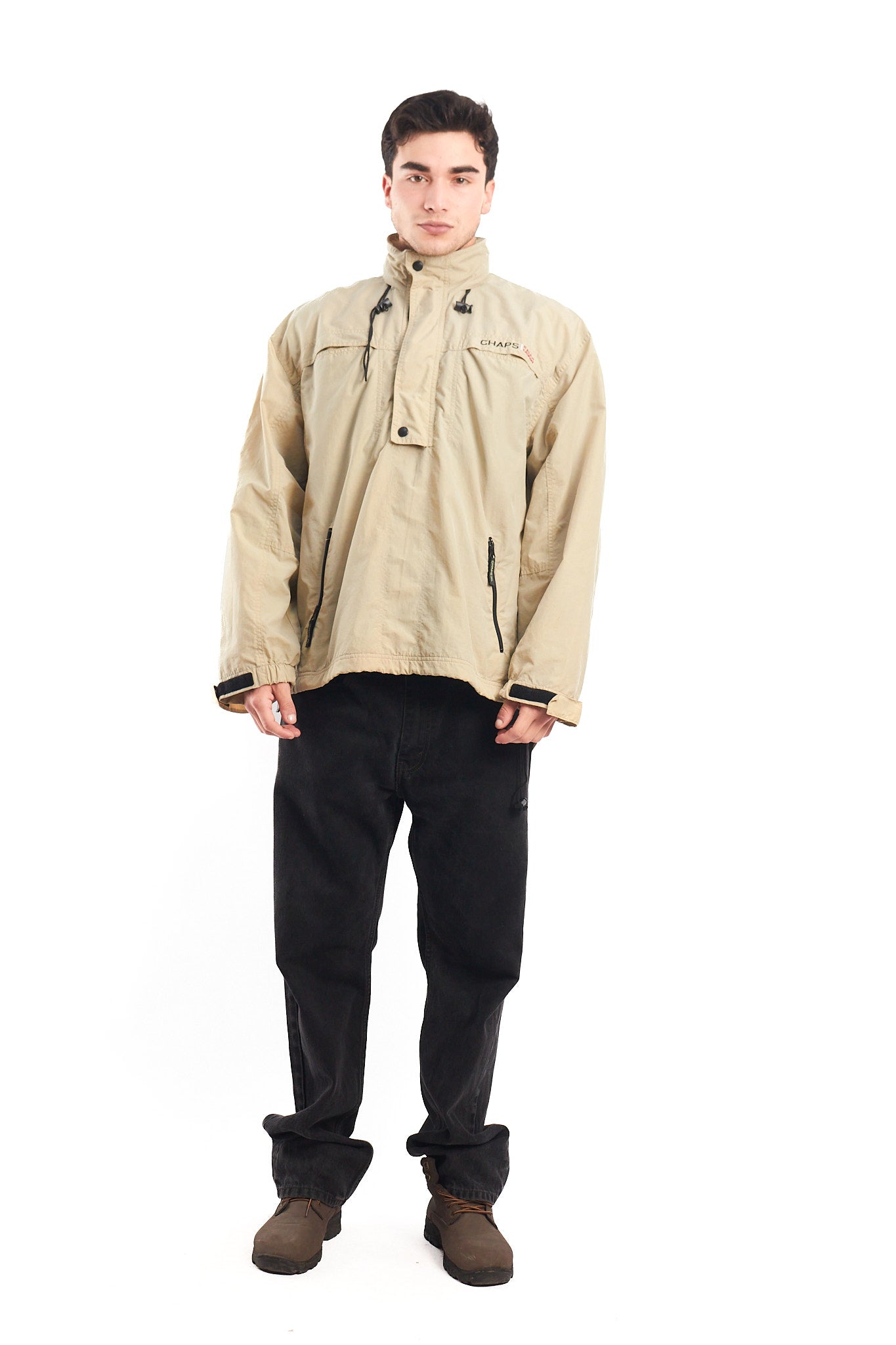 1990 Chaps Ralph Lauren Beige Quarter Zip (M/L)