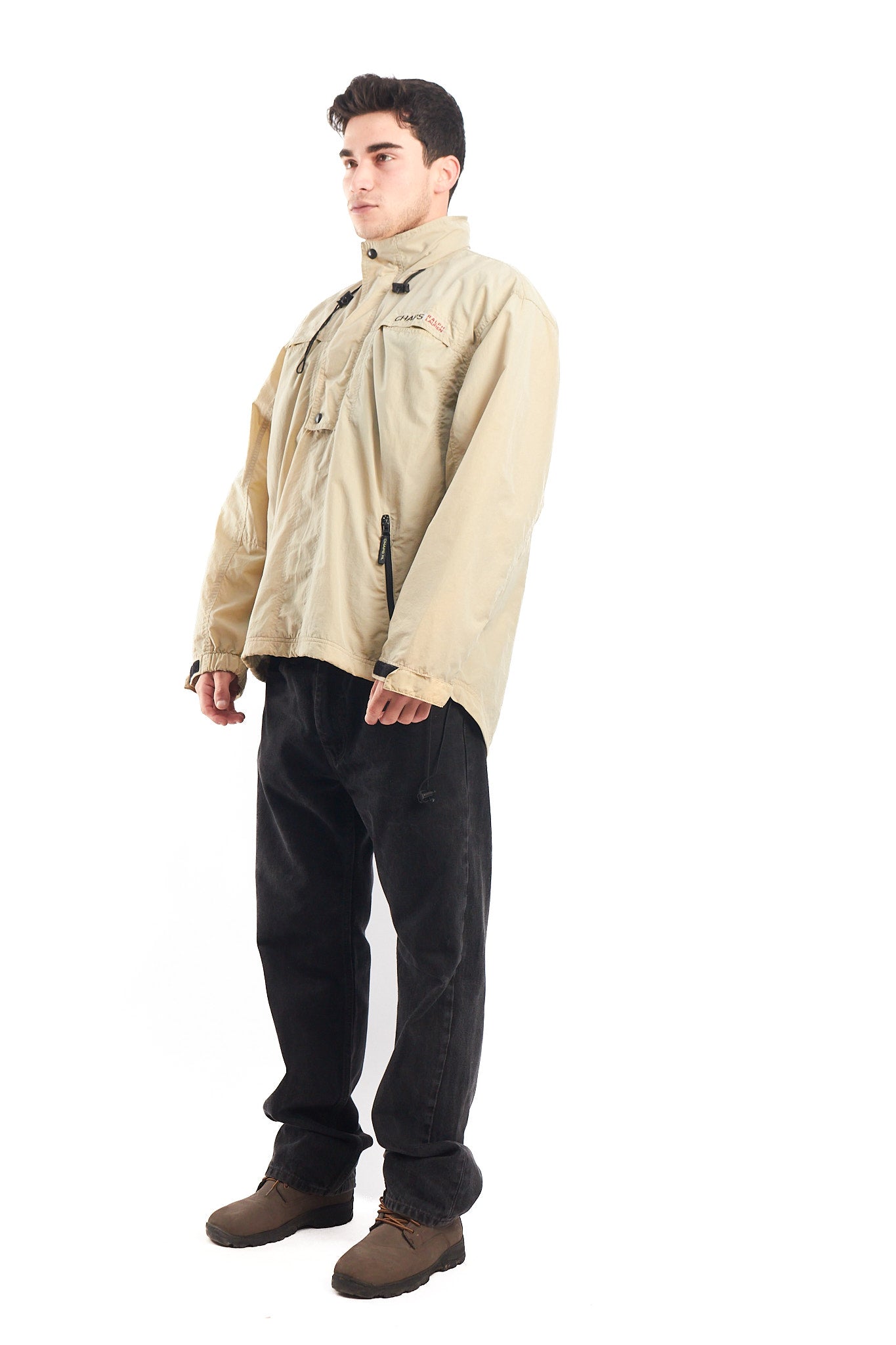 1990 Chaps Ralph Lauren Beige Quarter Zip (M/L)