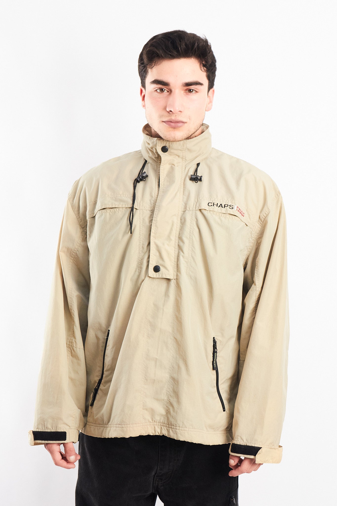 1990 Chaps Ralph Lauren Beige Quarter Zip (M/L)