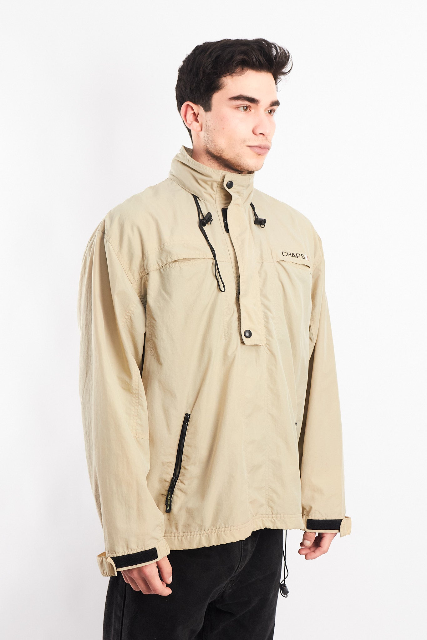 1990 Chaps Ralph Lauren Beige Quarter Zip (M/L)