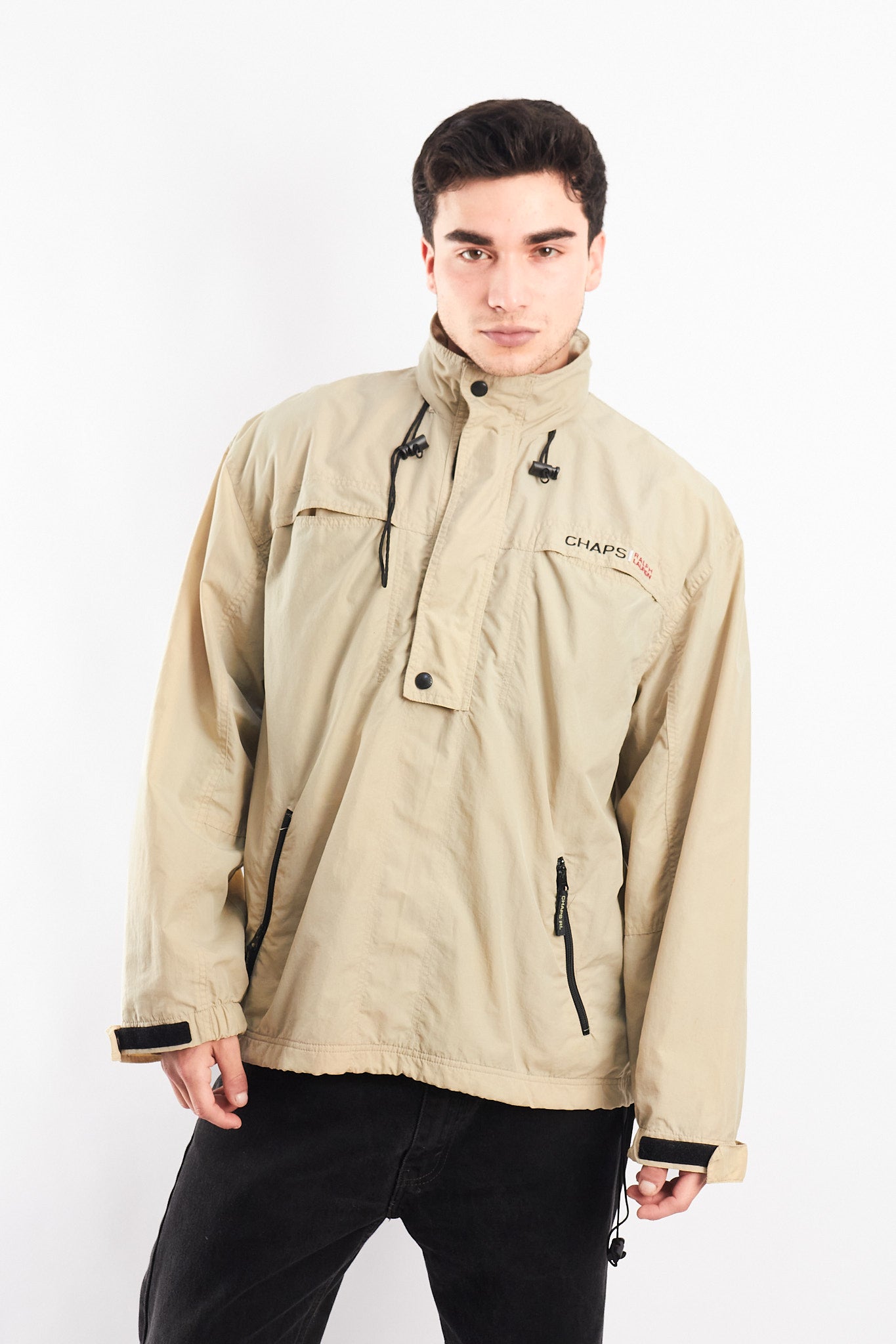 1990 Chaps Ralph Lauren Beige Quarter Zip (M/L)