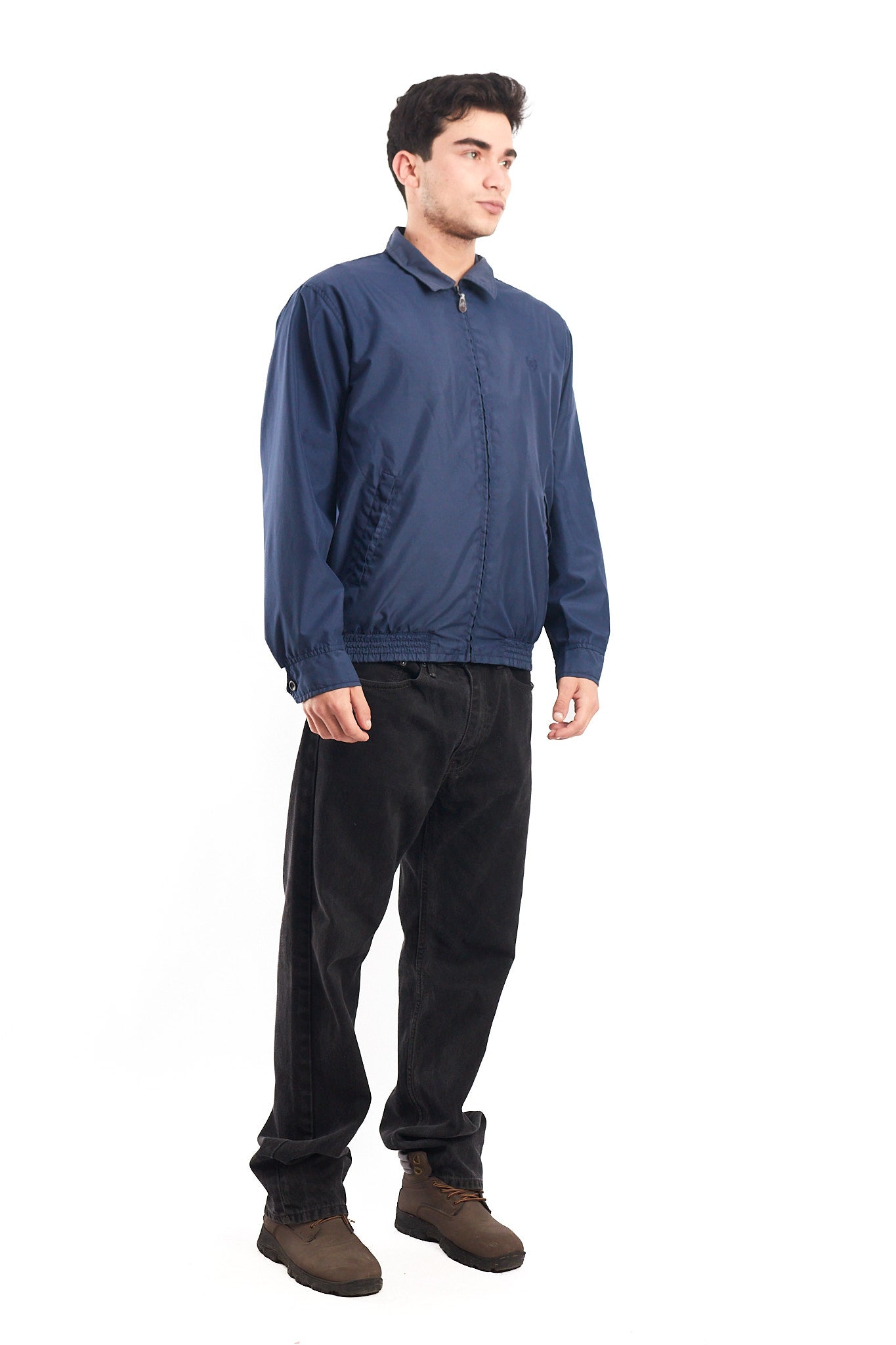 2000 Chaps Navy Harrington Jacket (M)