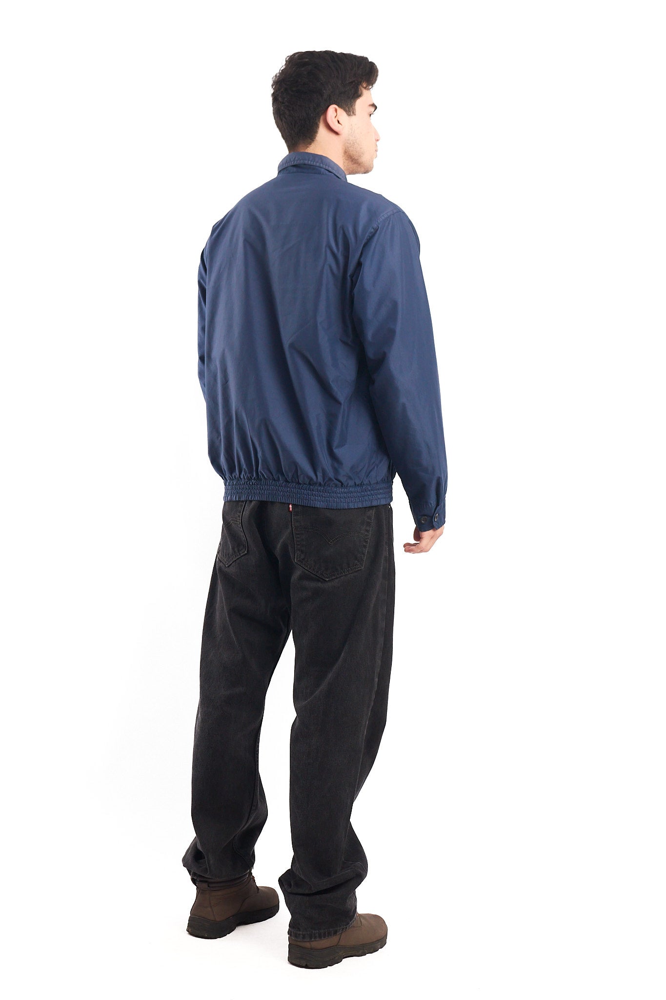 2000 Chaps Navy Harrington Jacket (M)