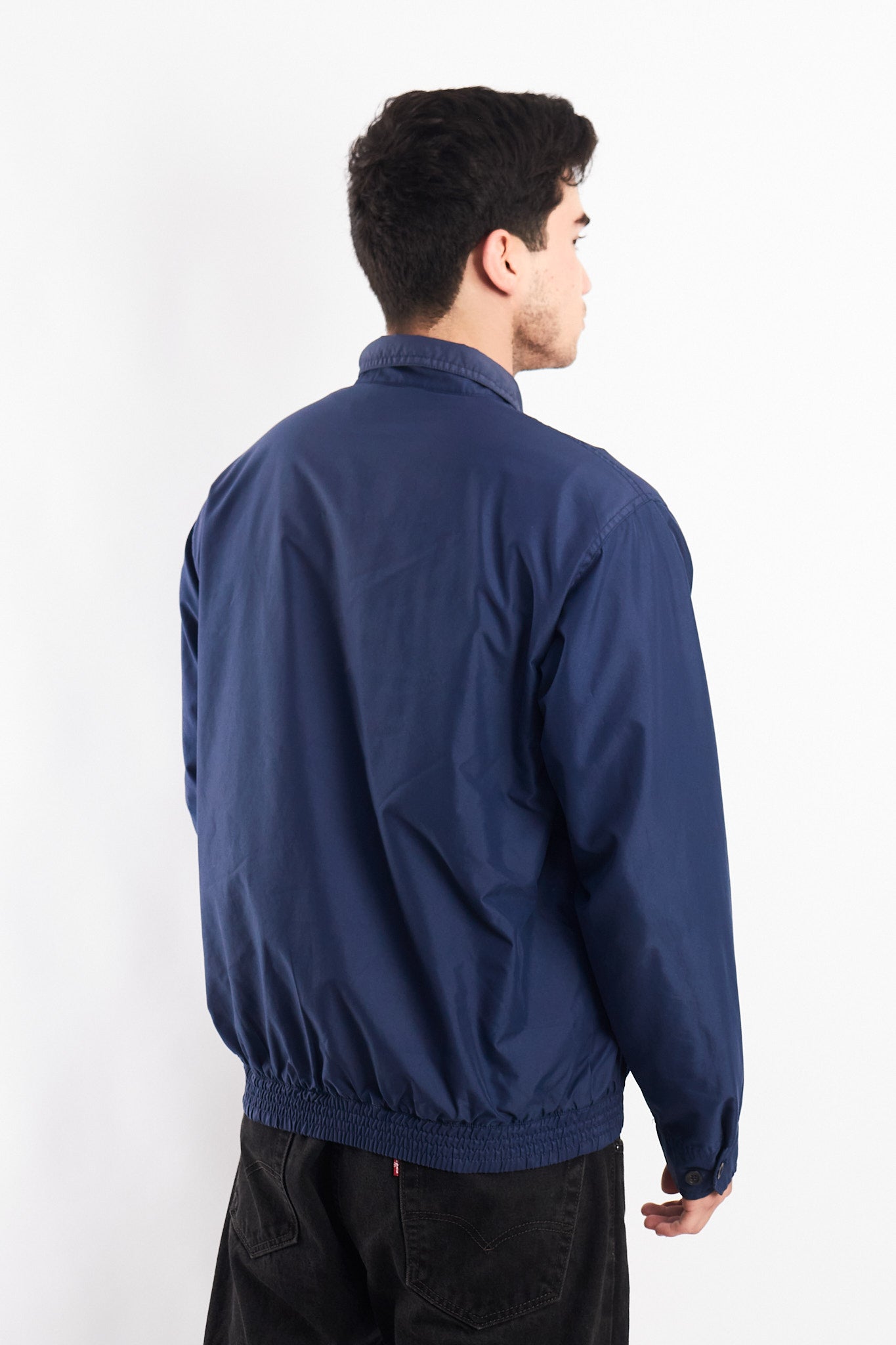 2000 Chaps Navy Harrington Jacket (M)