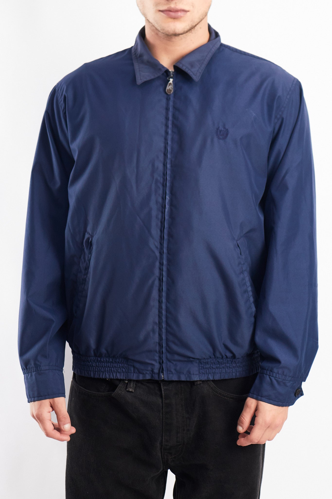 2000 Chaps Navy Harrington Jacket (M)