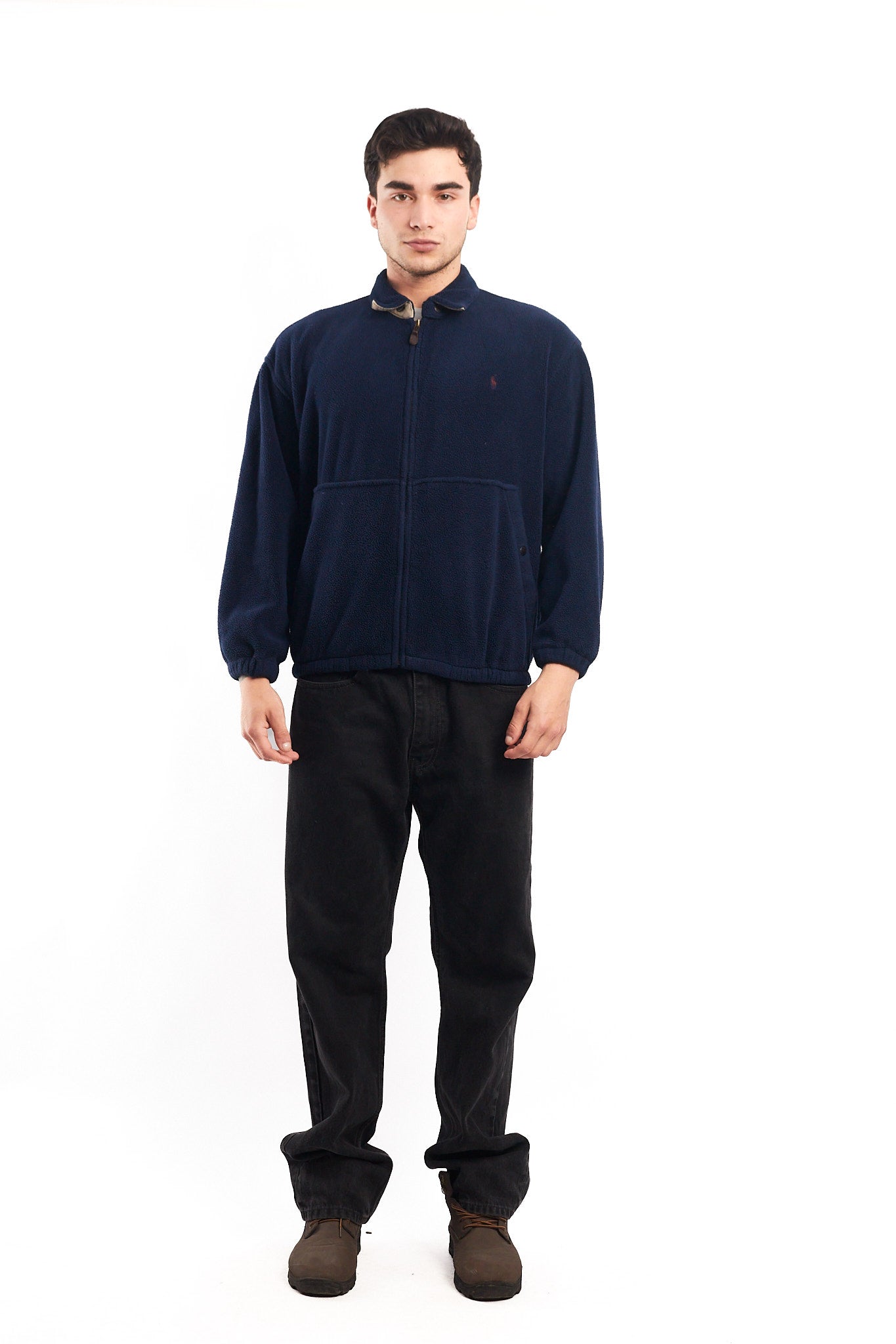 1990 Vintage Polo Ralph Lauren Sherpa Harrington (M/L)