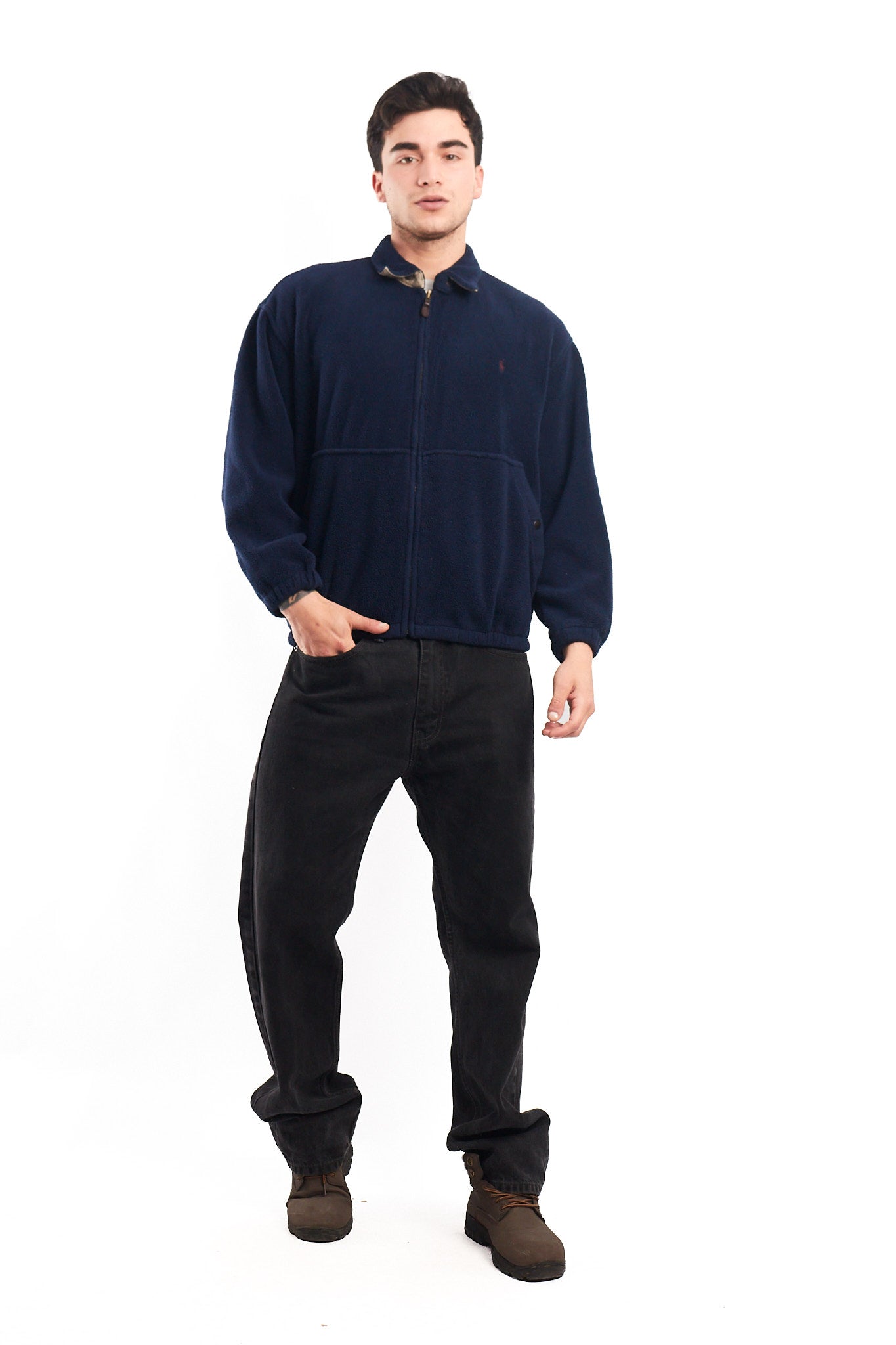 1990 Vintage Polo Ralph Lauren Sherpa Harrington (M/L)