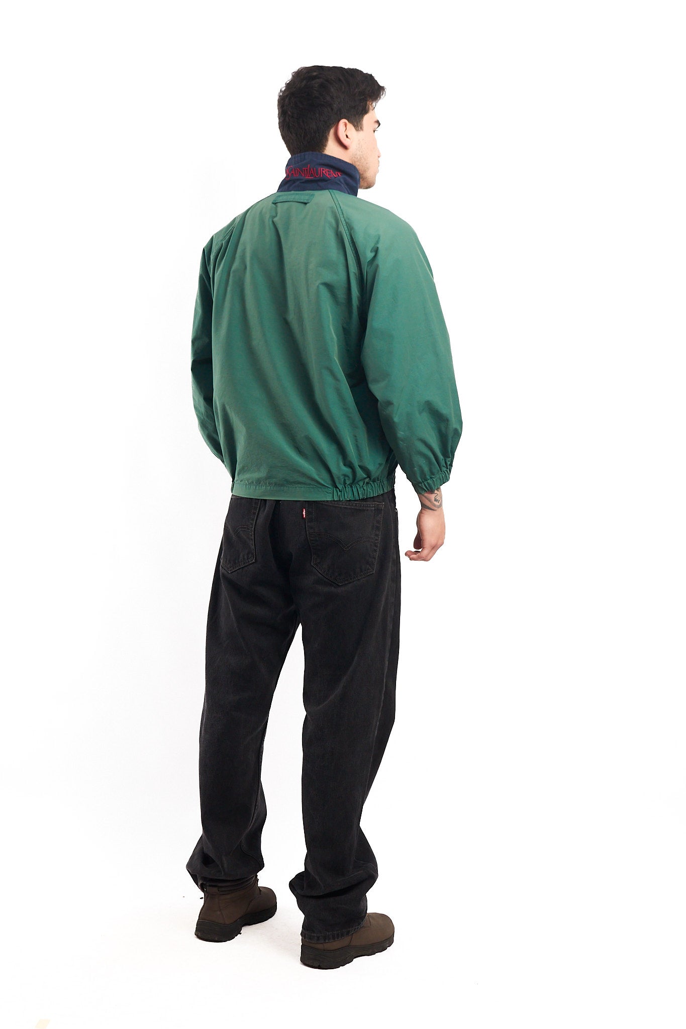 1990 Vintage Yve Saint Laurent Collar Spell Out Jacket (S/M)