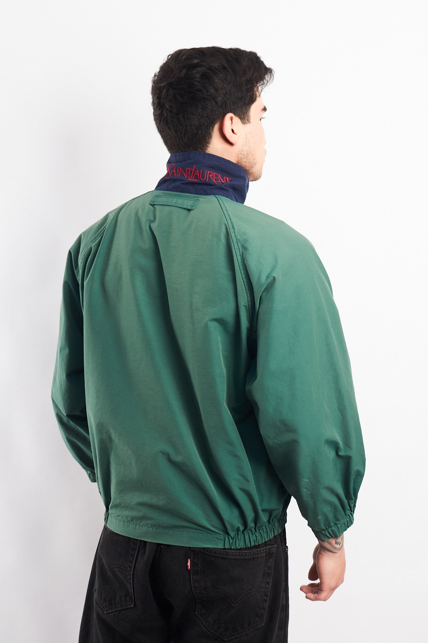 1990 Vintage Yve Saint Laurent Collar Spell Out Jacket (S/M)