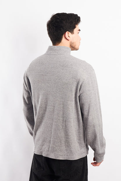 2000 Polo Ralph Lauren Gray Cotton Quarter Zip (L)