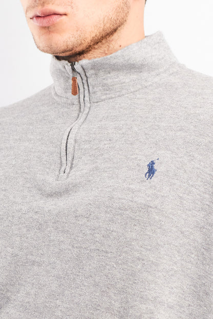 2000 Polo Ralph Lauren Gray Cotton Quarter Zip (L)