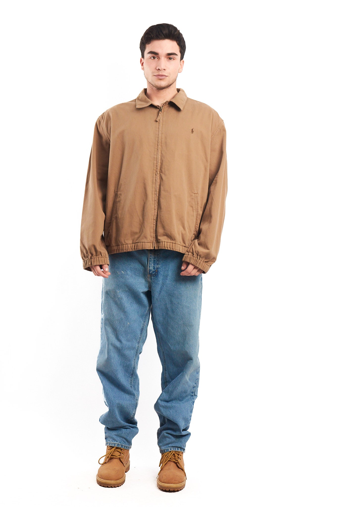 1990 Vintage Polo Ralph Lauren Camel Harrington (XL)