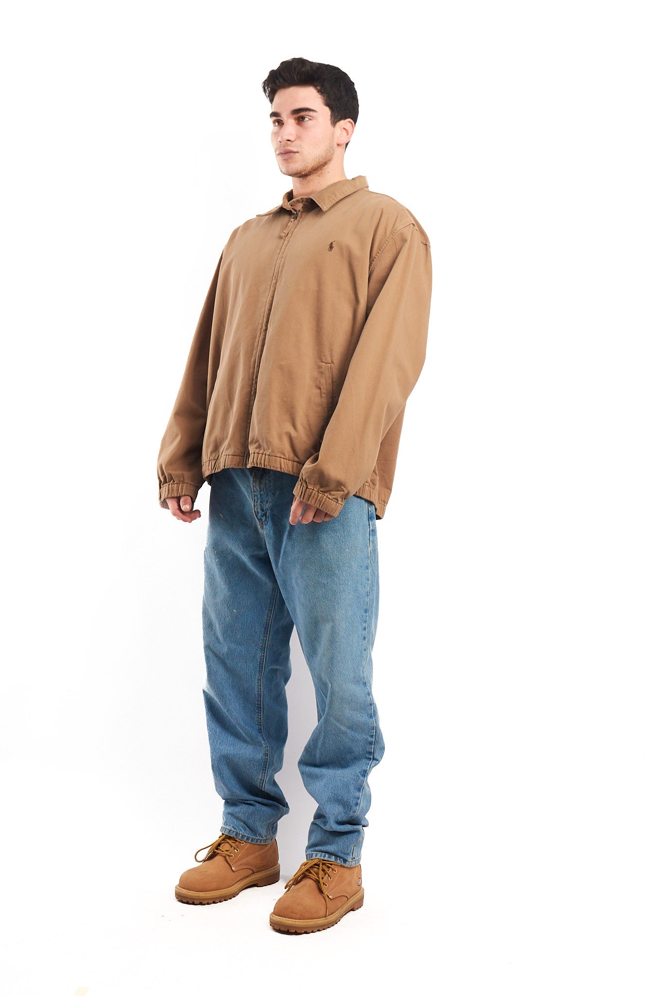 1990 Vintage Polo Ralph Lauren Camel Harrington (XL)