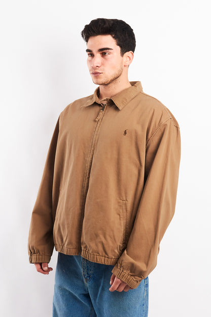 1990 Vintage Polo Ralph Lauren Camel Harrington (XL)