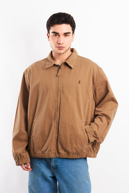 1990 Vintage Polo Ralph Lauren Camel Harrington (XL)