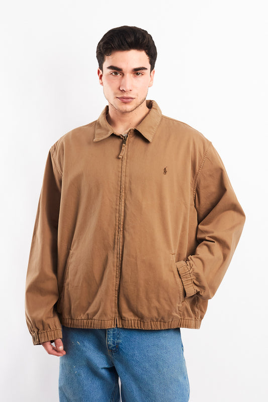 1990 Vintage Polo Ralph Lauren Camel Harrington (XL)