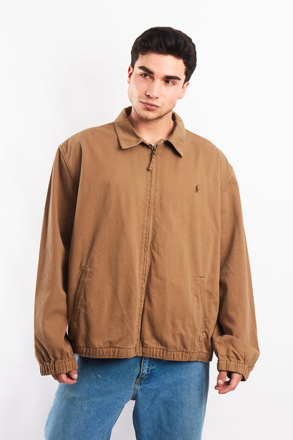 1990 Vintage Polo Ralph Lauren Camel Harrington (XL)