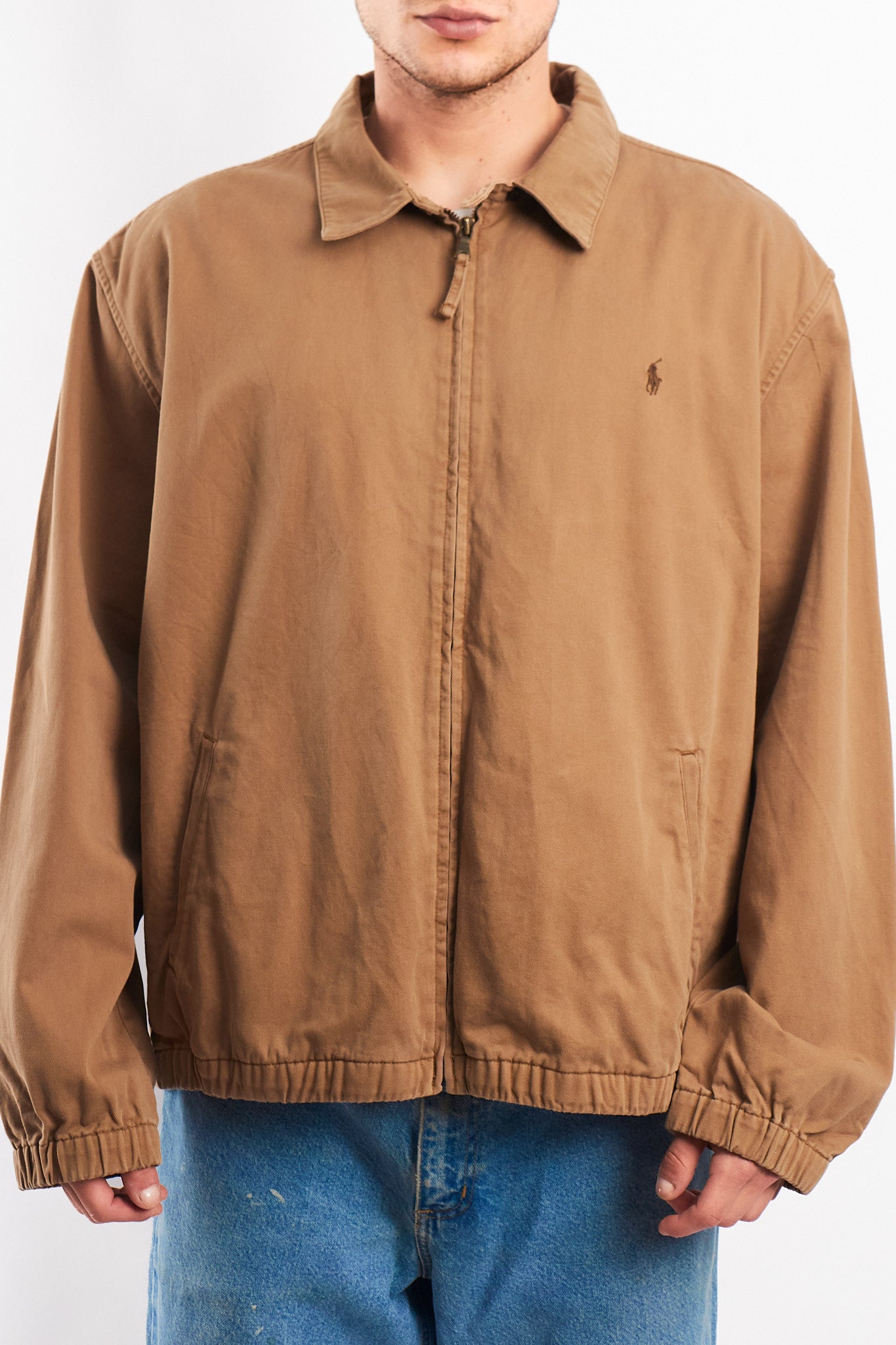 1990 Vintage Polo Ralph Lauren Camel Harrington (XL)