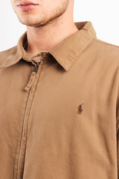 1990 Vintage Polo Ralph Lauren Camel Harrington (XL)