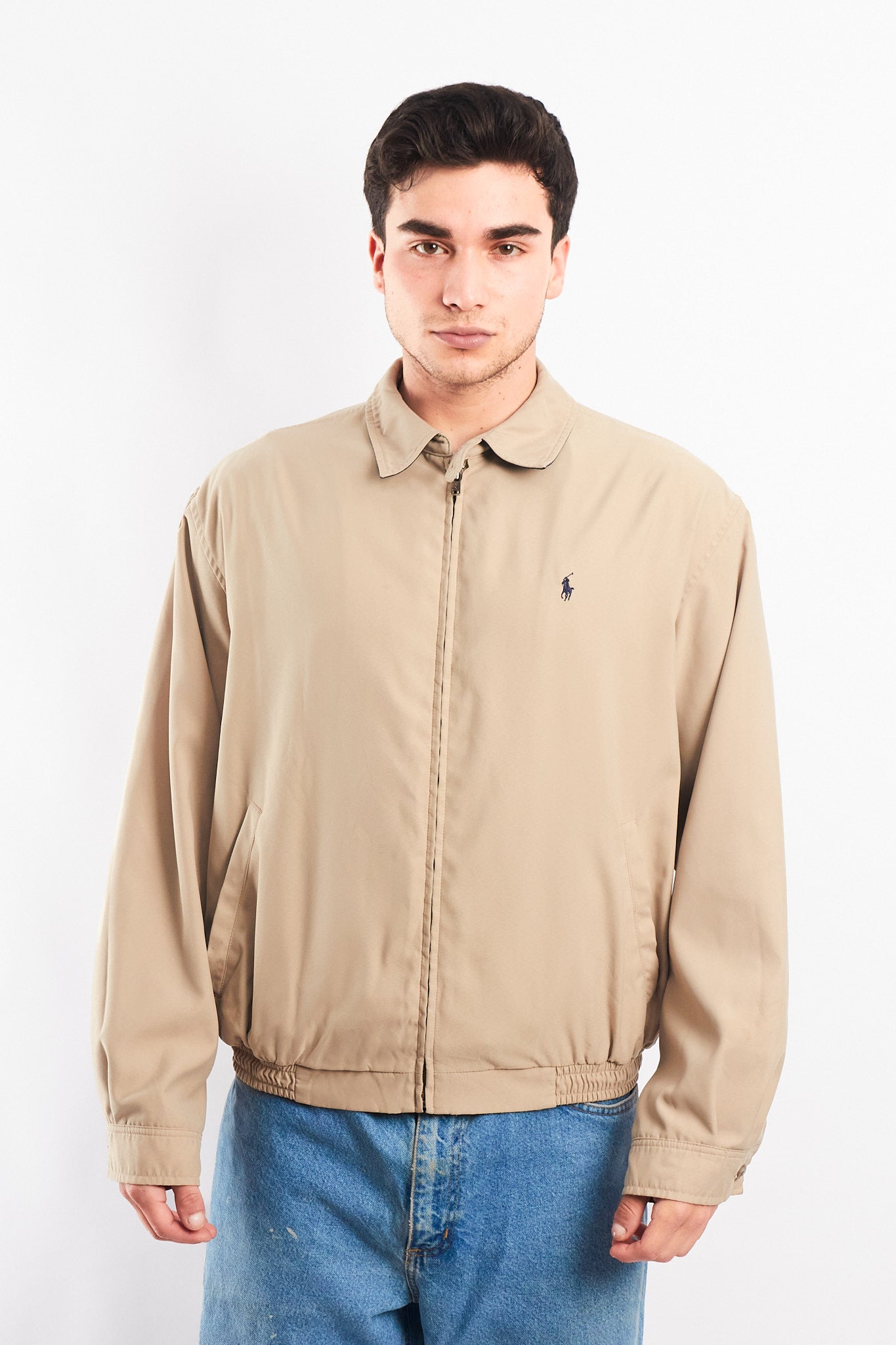 2000 Polo Ralph Lauren Khaki Bi-Swing Harrington Jacket (M/L)