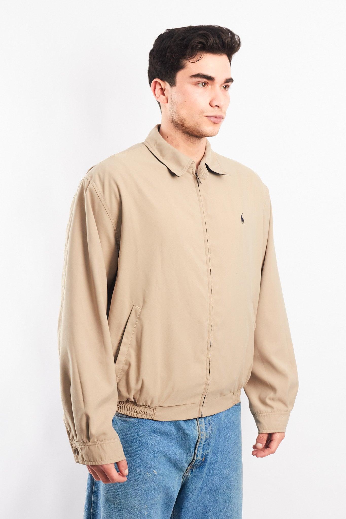 2000 Polo Ralph Lauren Khaki Bi-Swing Harrington Jacket (M/L)
